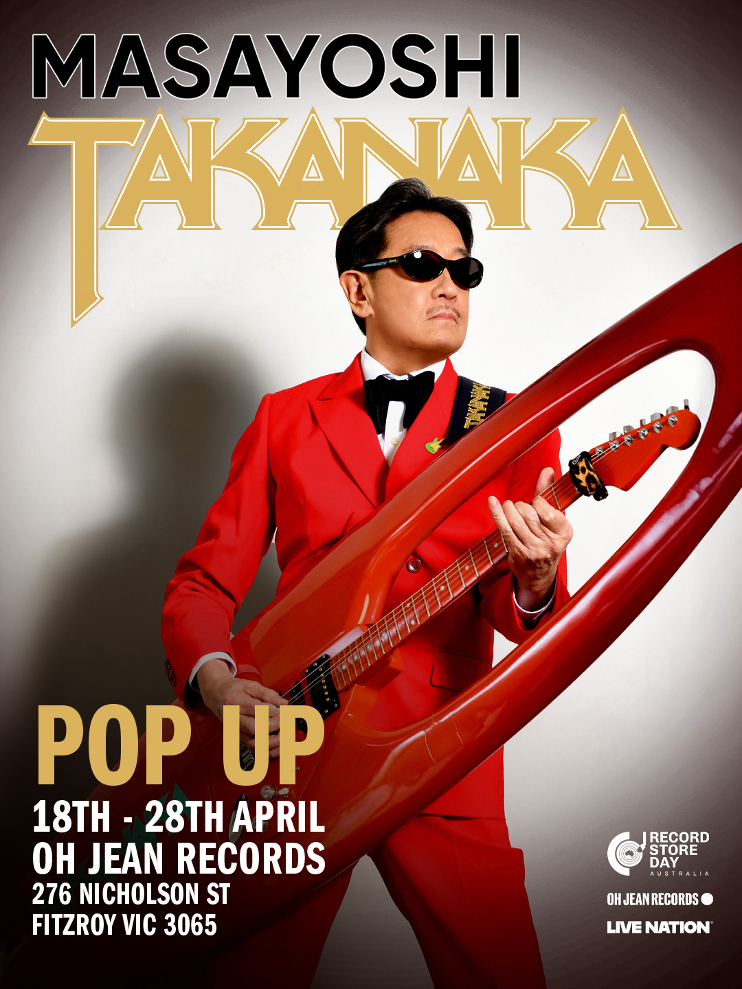 MASAYOSHI TAKANAKA - Pop Up at Oh Jean Records - Record Store Day